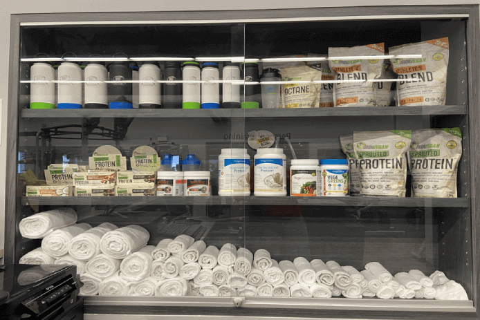 Our members can purchase a wide-variety of health supplements to help enhance their workouts and maintain a healthy lifestyle. 