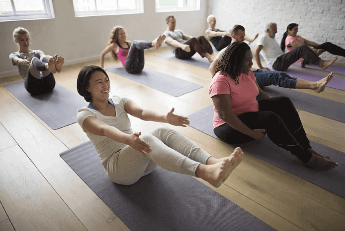 Our gym members can register for yoga classes led by certified yoga instructors. 