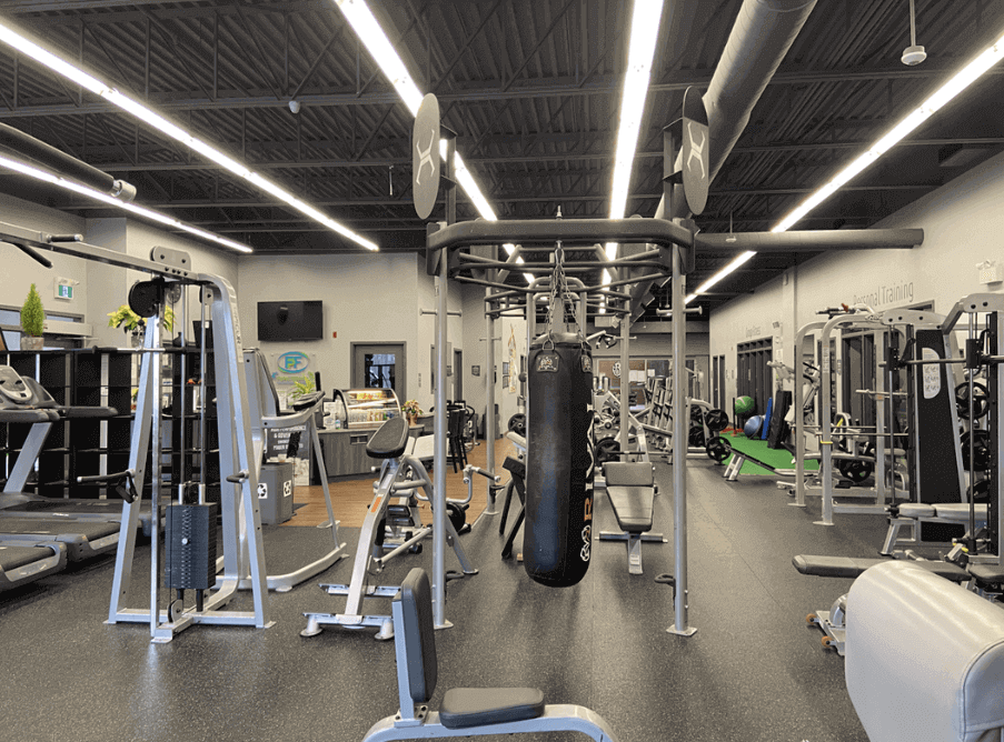 Our gym offers state-of-the-art strength training equipment for all members.